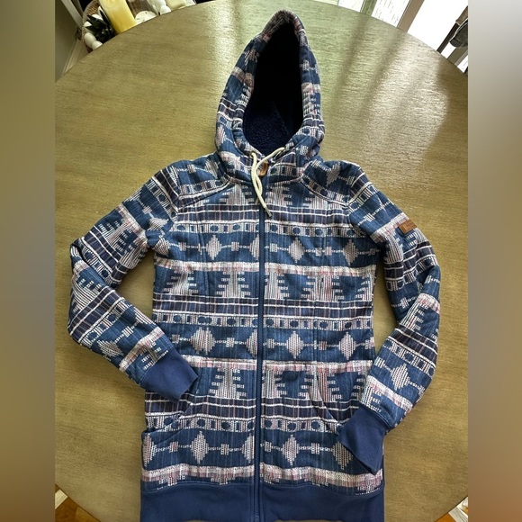 Roxy SNOW Junior's Frost Printed Fleece Jacket - medium - Picture 5 of 13